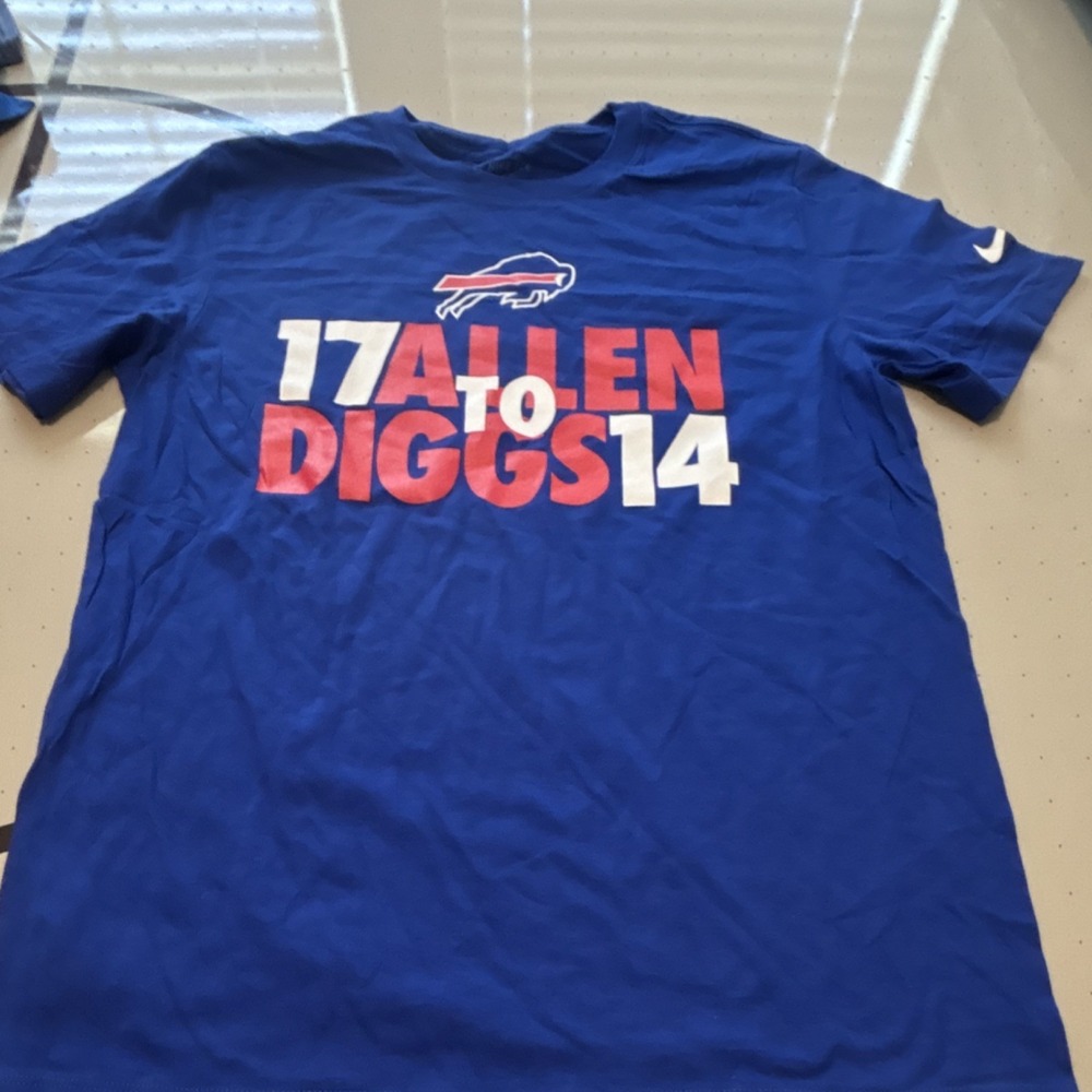 Nike Buffalo Bills Shirt Allen Diggs Size M Blue NFL Football